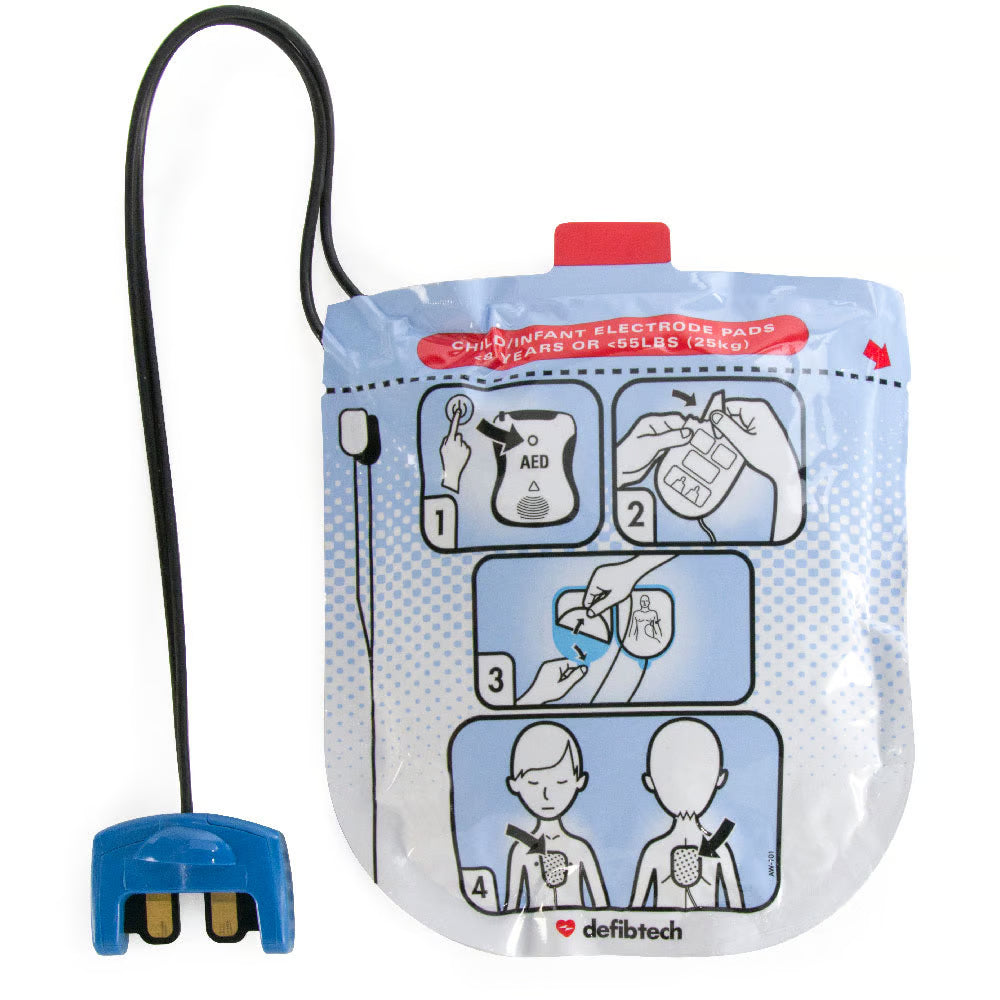 Defibtech VIEW/ECG/PRO Pediatric Electrodes | All Security Equipment