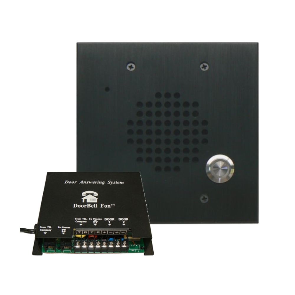 Doorbell Fon™ 2 Gang Door Station 28-F Series Kit (Black) | All Security Equipment