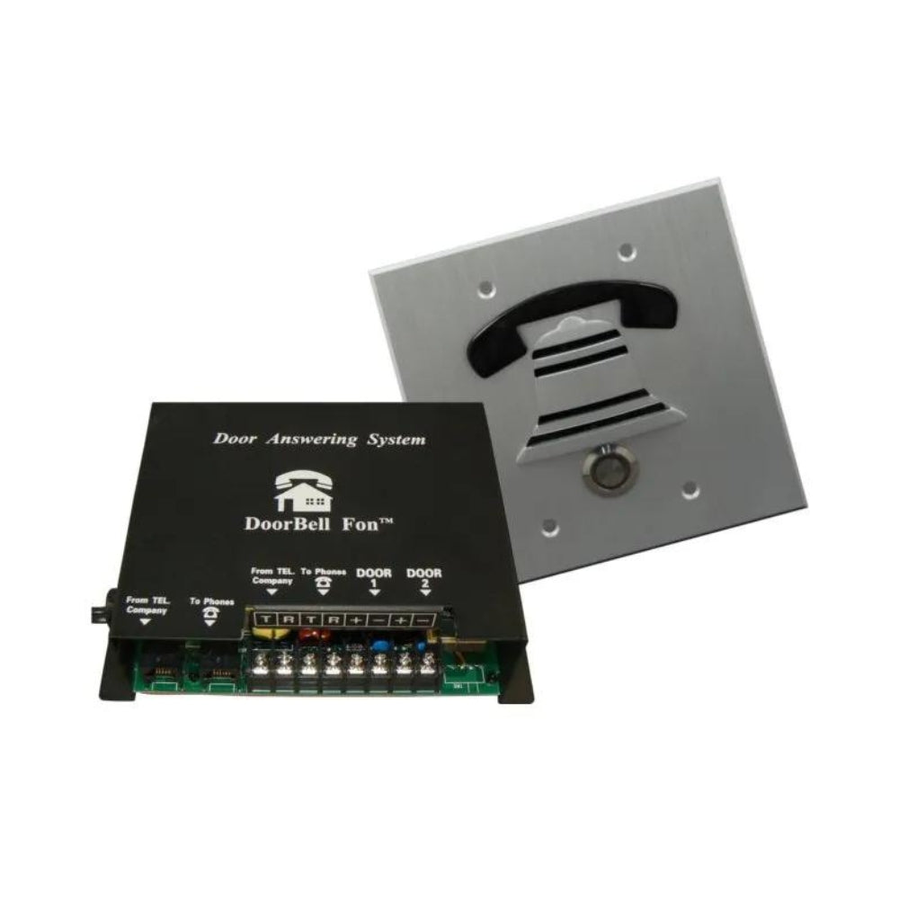 Doorbell Fon™ 2 Gang Door Station F-Series Kit (Aluminum) | All Security Equipment