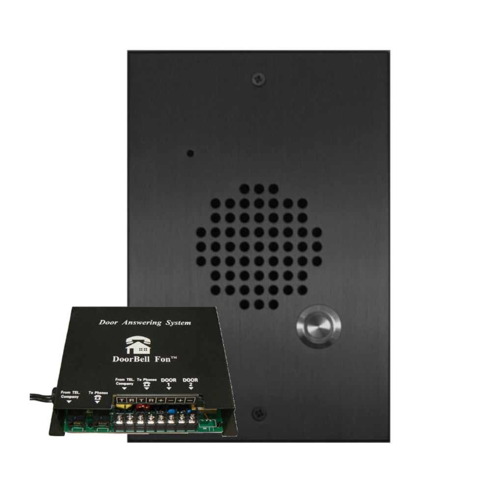 Doorbell Fon™ M&S size Door Station 28-M Series Kit (Black) | All Security Equipment