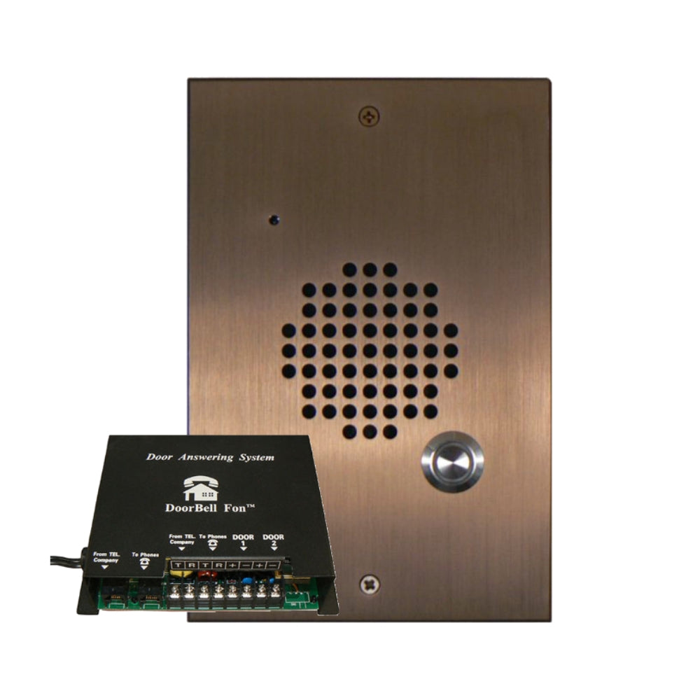 Doorbell Fon™ M&S size Door Station 28-M Series Kit (Bronze) | All Security Equipment