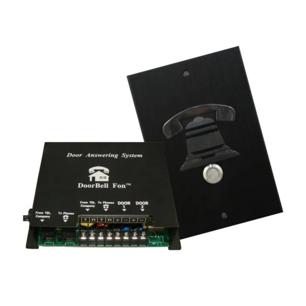 Doorbell Fon™ M&S size Door Station 38-M Series Kit (Black) | All Security Equipment