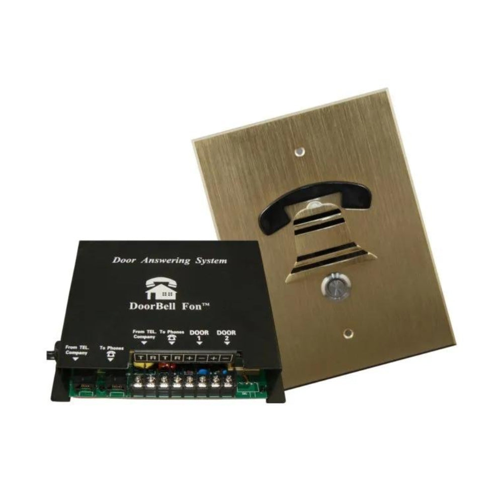 Doorbell Fon™ Nutone size Door Station - Kit (Brass) | All Security Equipment