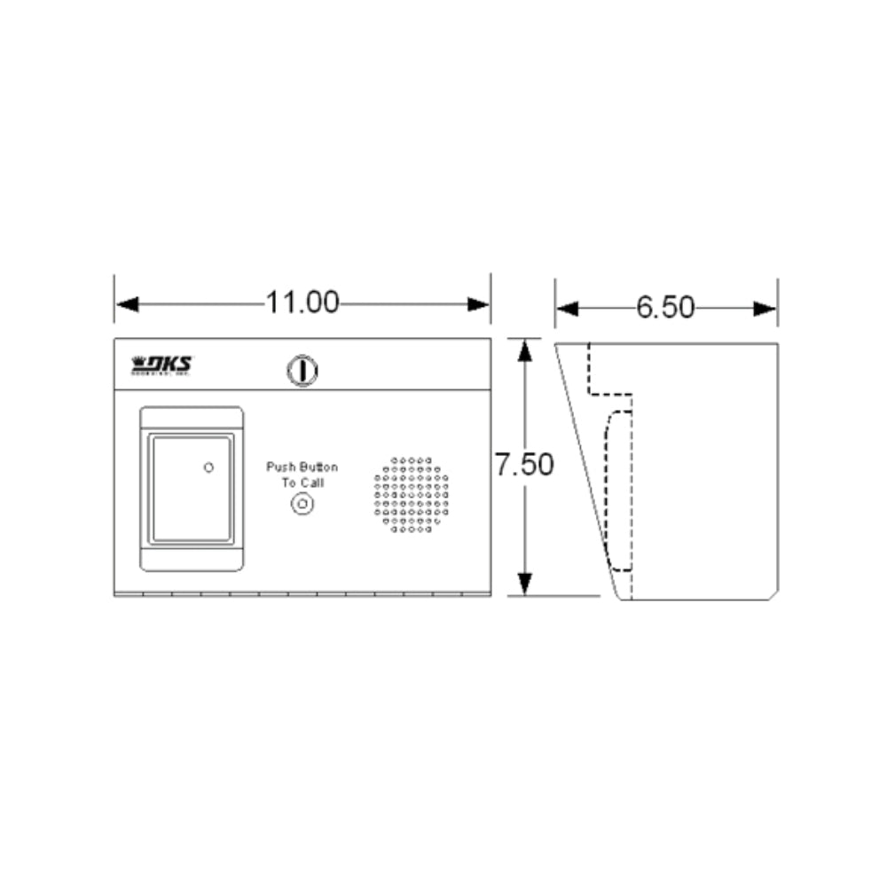 Doorking Proximity Card Reader With Intercom Substation 1504-123 | All Security Equipment