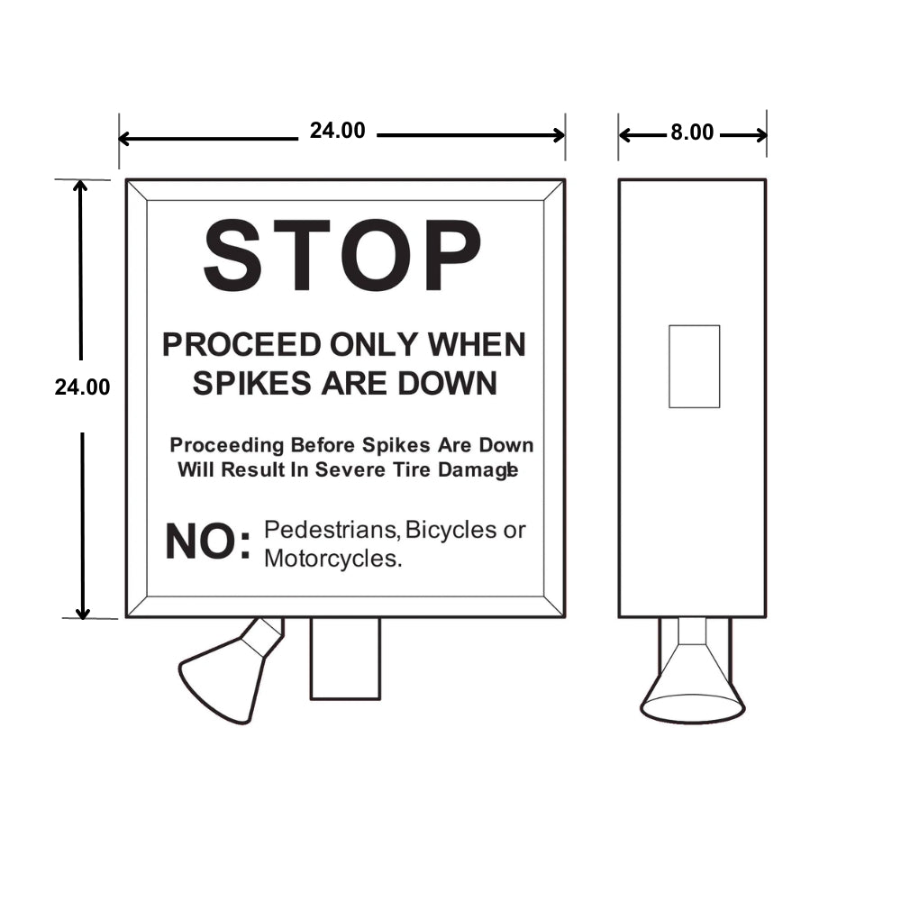 Doorking Warning Sign 1615-081 | All Security Equipment