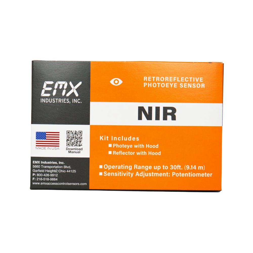 EMX Retroreflective Photoeye Kit NIR-KIT | All Security Equipment