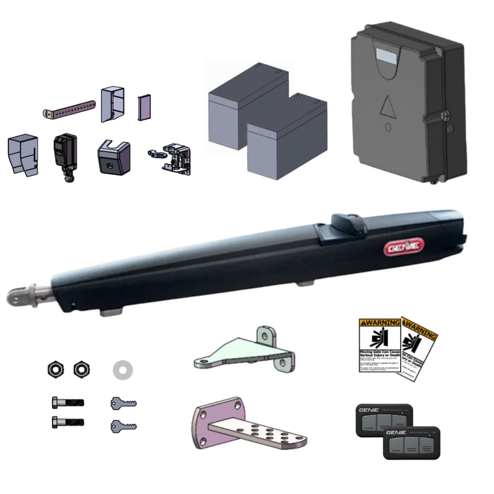 Genie GLA24V Residential Vehicular Swing Gate Operator | GEN-OPGLA24VPKG1