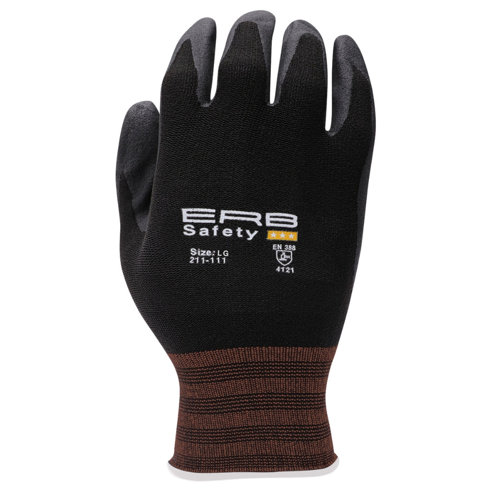 ERB Safety 211-111 Premium Nylon Nitrile Foam Touchscreen (Rust)