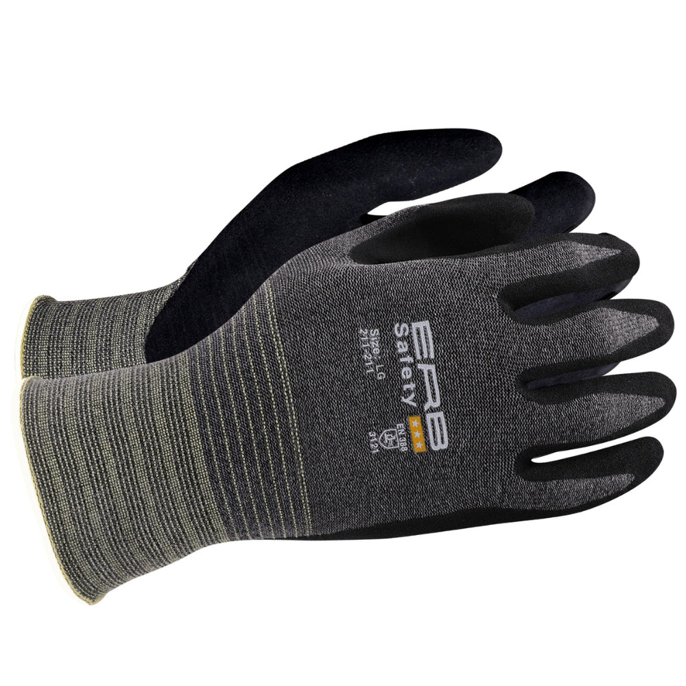 ERB Safety 211-211 Premium Nitrile Sandy Touchscreen Glove (Gray)