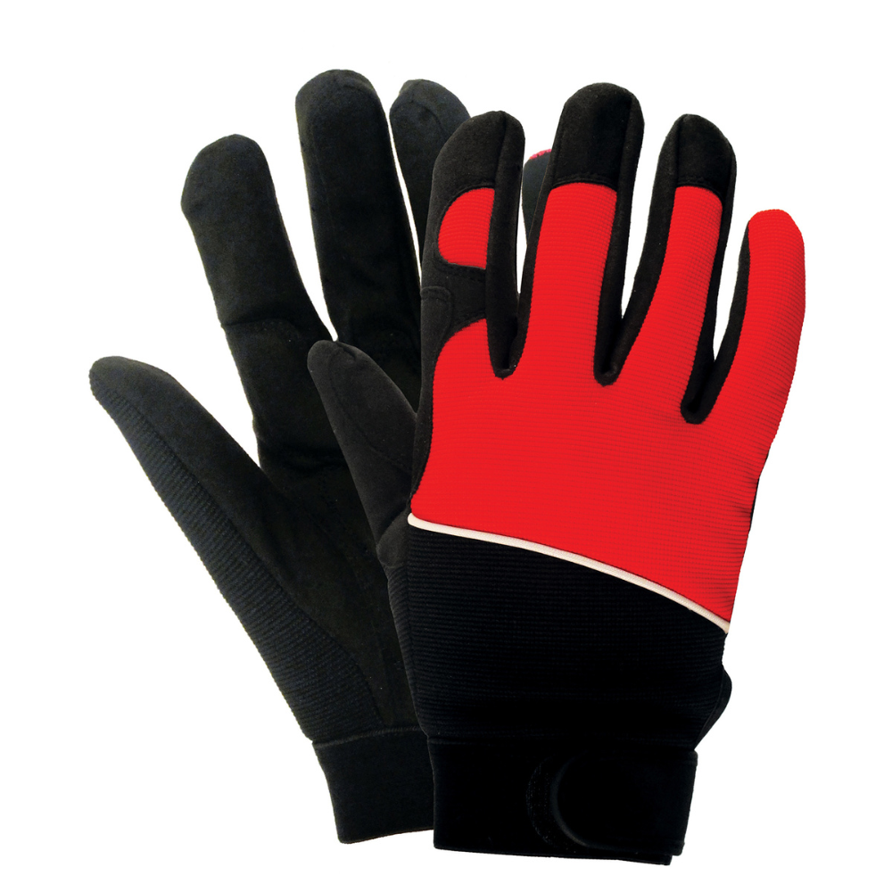 ERB Safety 428-611 Mechanics Gloves (Red)