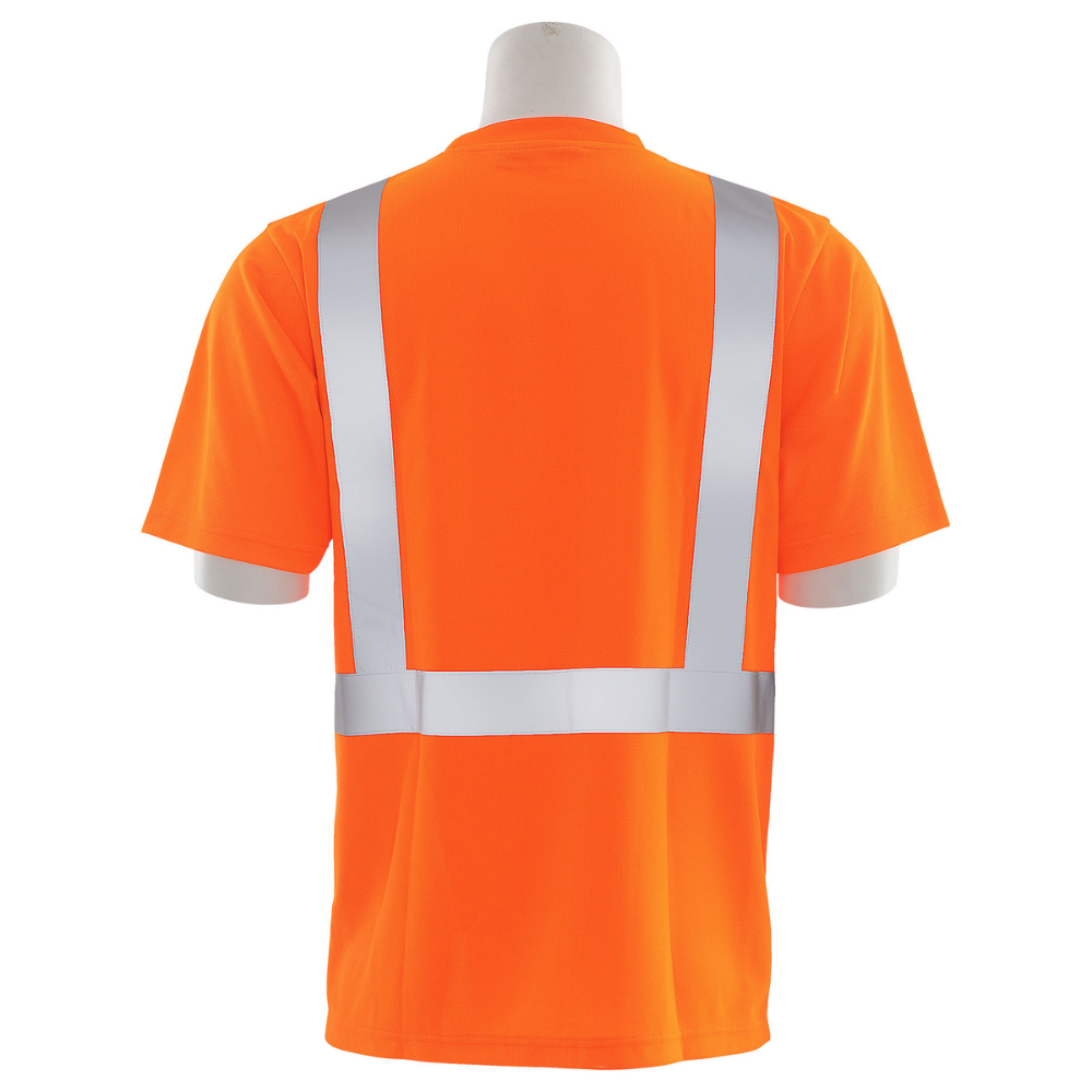 ERB Safety 9006SB Class 2 Short Sleeved T shirt with Black Bottom (Orange)