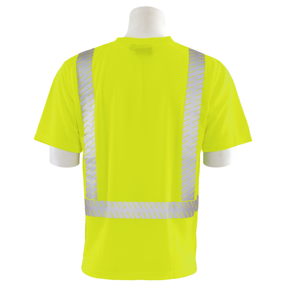 ERB Safety 9006SEG Class 2 Birdseye Mesh Short SLV Segment (Lime)