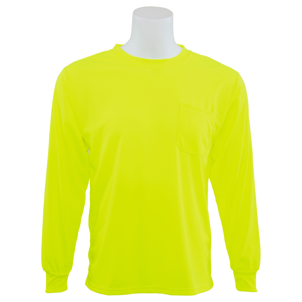 ERB Safety 9007 MESH T Non ANSI/ISEA 107 Long Sleeve T-Shirt (Lime)