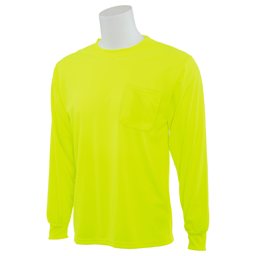 ERB Safety 9007 MESH T Non ANSI/ISEA 107 Long Sleeve T-Shirt (Lime)