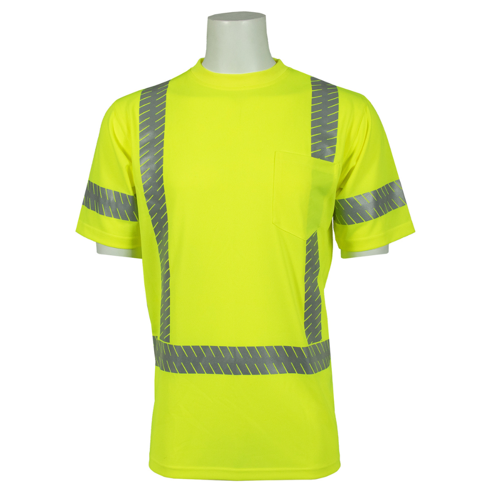 ERB Safety 9206SEG Short Sleeved T-Shirt with Reflective Tape (Lime)