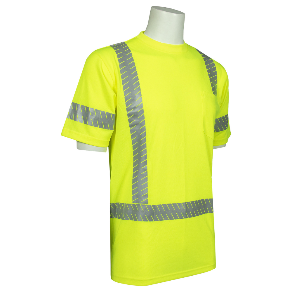 ERB Safety 9206SEG Short Sleeved T-Shirt with Reflective Tape (Lime)