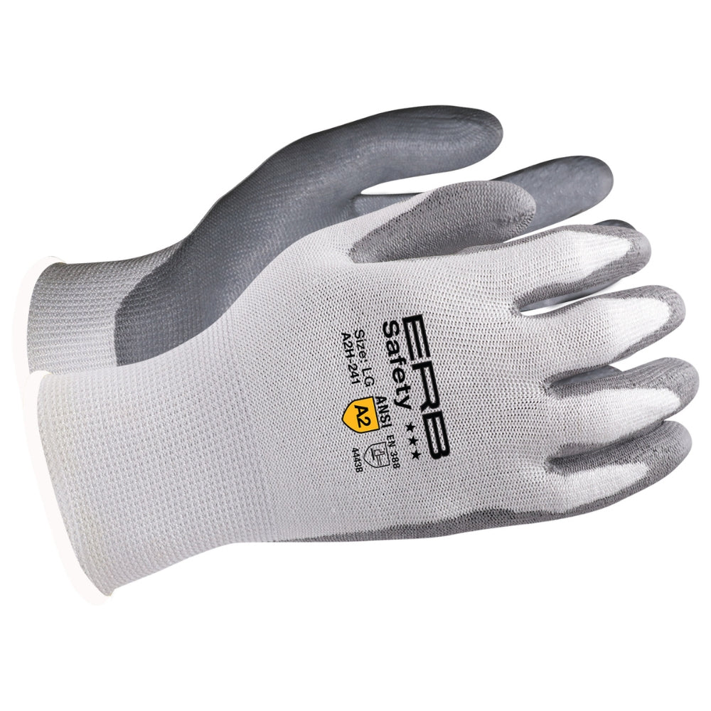 ERB Safety A2H-241 HPPE Polyurethane Cut A2 Glove (White)