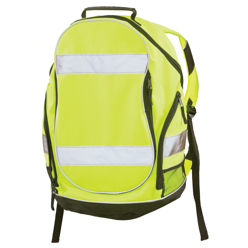 ERB Safety BP1 Polyester Backpack (Hi-Viz Lime)