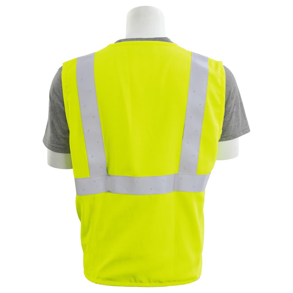 ERB Safety IFR150Z Type R, Class 2 Inherent flame-resistant Safety Vest Solid (Hi-Viz Lime)