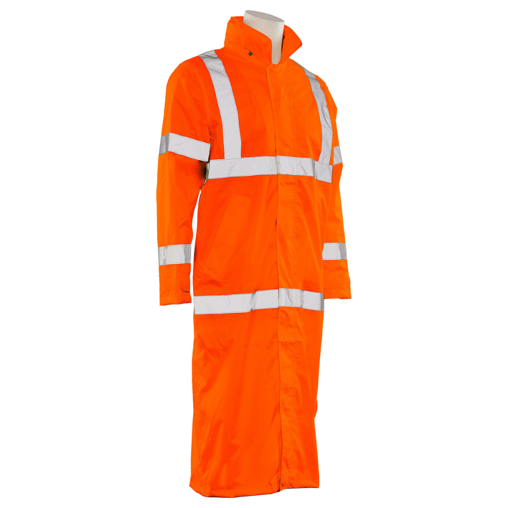 Safety orange hotsell rain gear