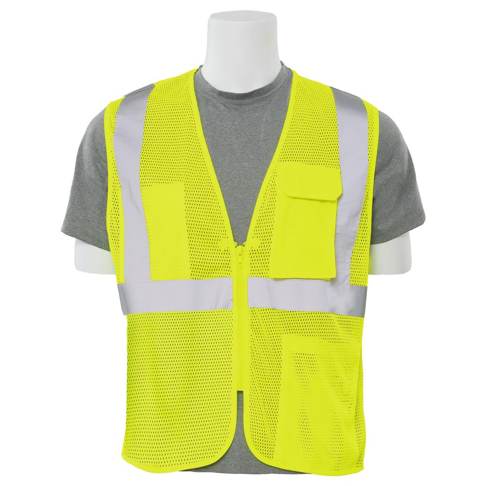 ERB Safety S169 Surveyor Safety Vest (Lime) | All Security Equipment