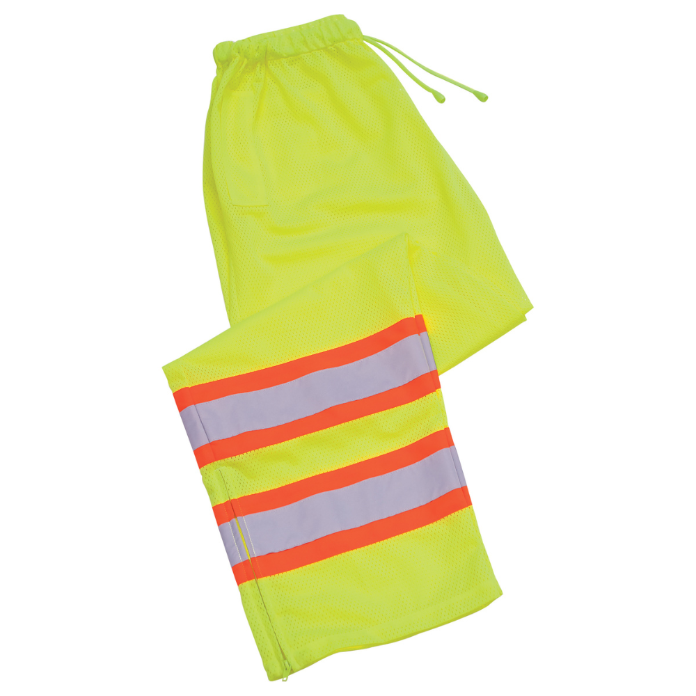 ERB Safety S210 100% Polyester Pants w/ Elastic Waist (Lime)
