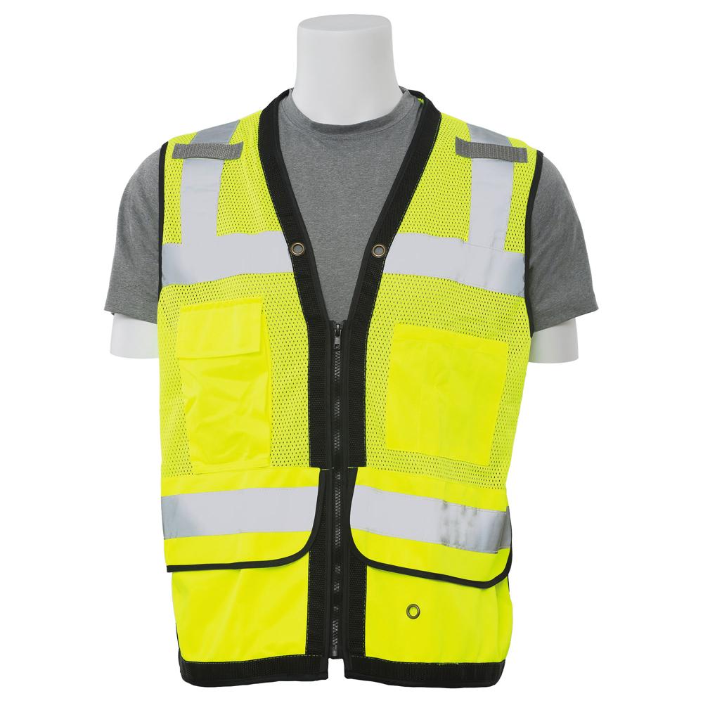 ERB Safety S251 Premium Surveyor Vest, Lime | All Security Equipment