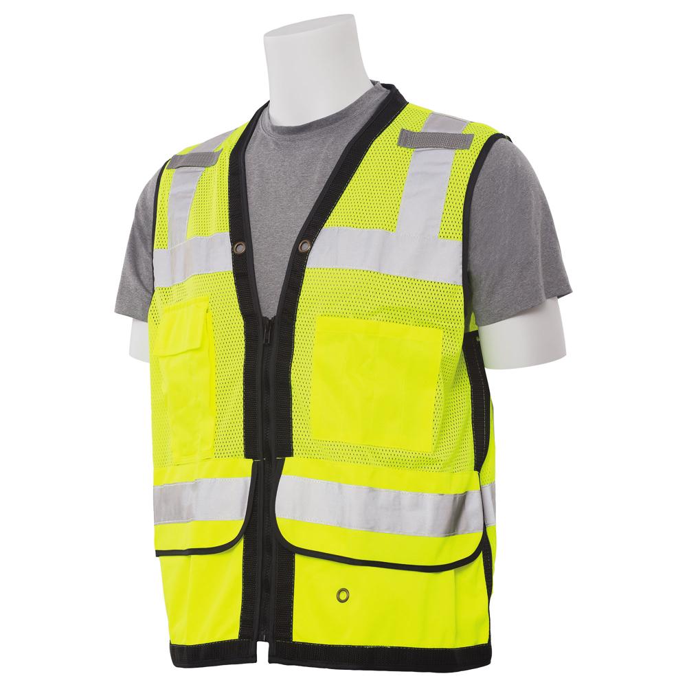 ERB Safety S251 Premium Surveyor Vest, Lime | All Security Equipment