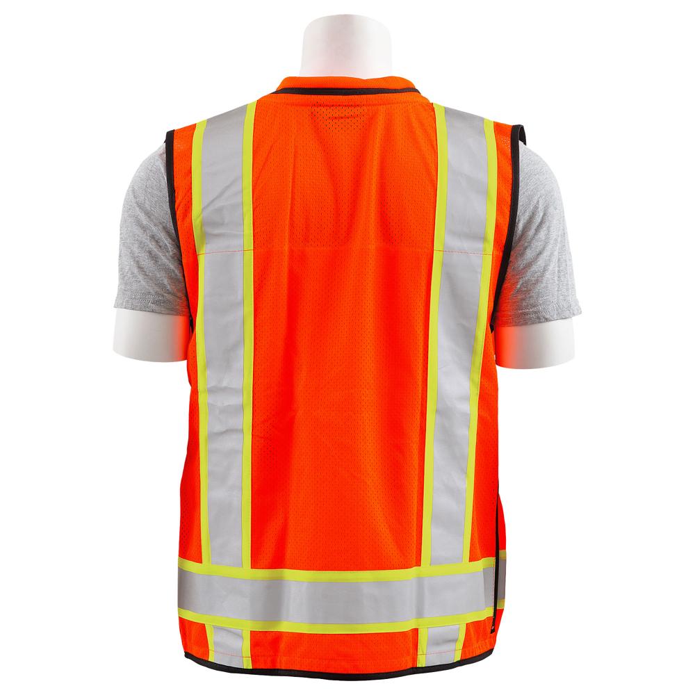 ERB Safety S252C Deluxe Surveyor Vest, Orange | All Security Equipment