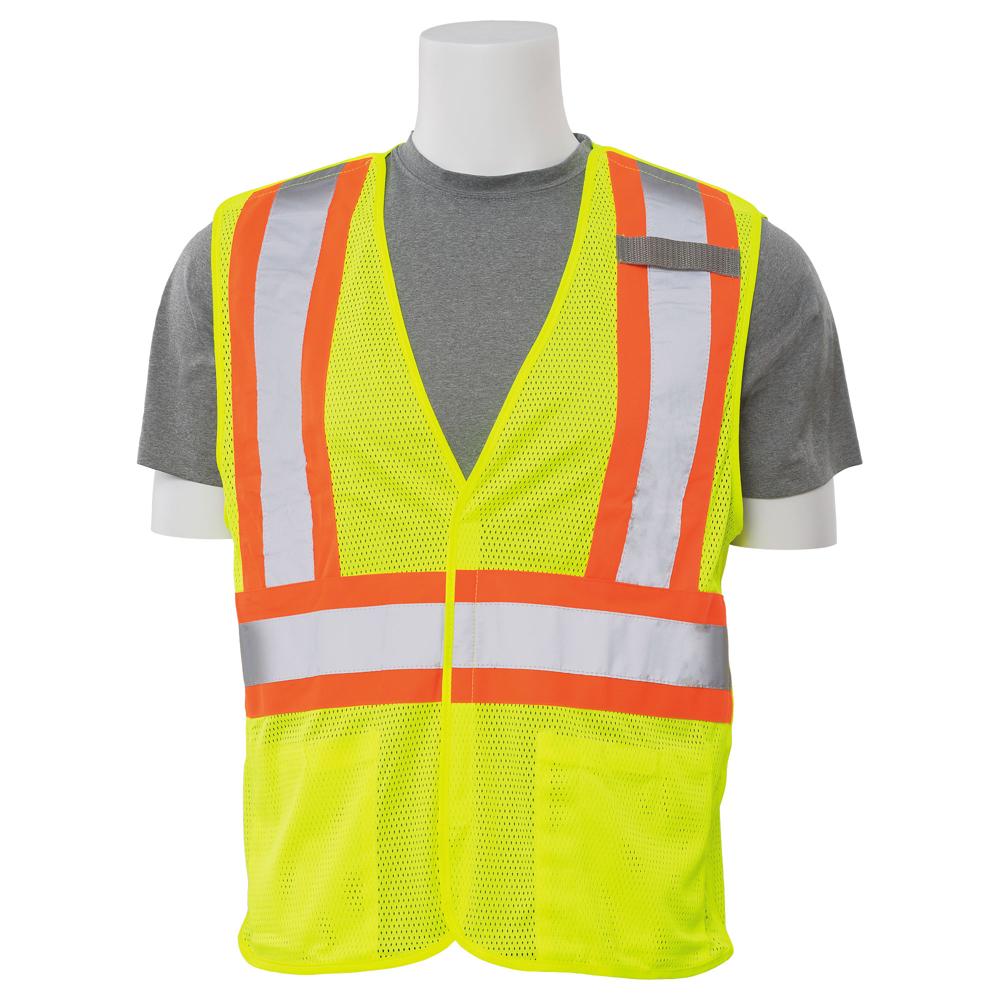 ERB Safety S322 Break-Away Safety Vest w/ Contrasting trim (Lime)