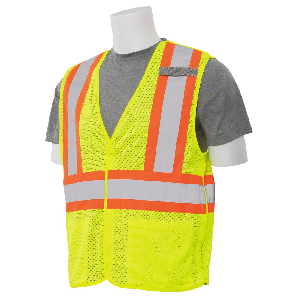 ERB Safety S322 Break-Away Safety Vest w/ Contrasting trim (Lime)