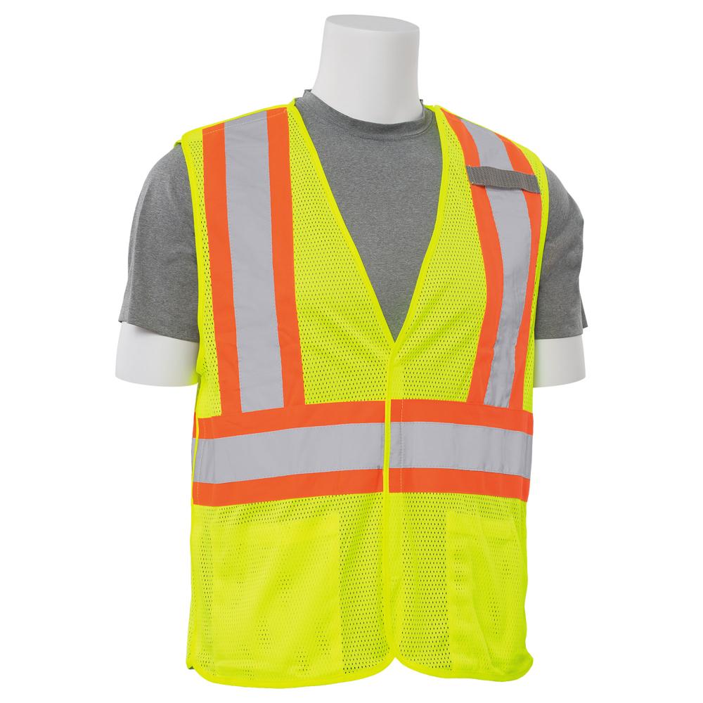 ERB Safety S322 Break-Away Safety Vest w/ Contrasting trim (Lime)