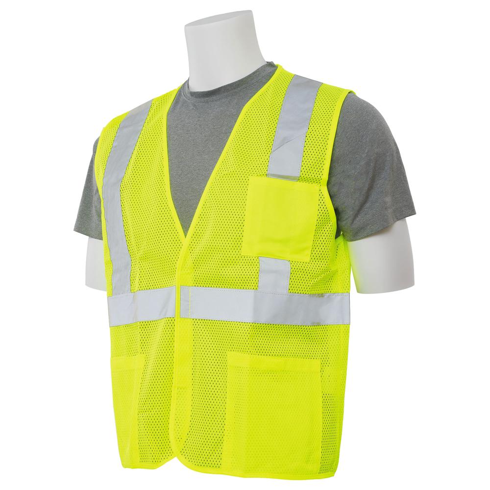 ERB Safety S362P Economy Safety Vest (Lime) | All Security Equipment