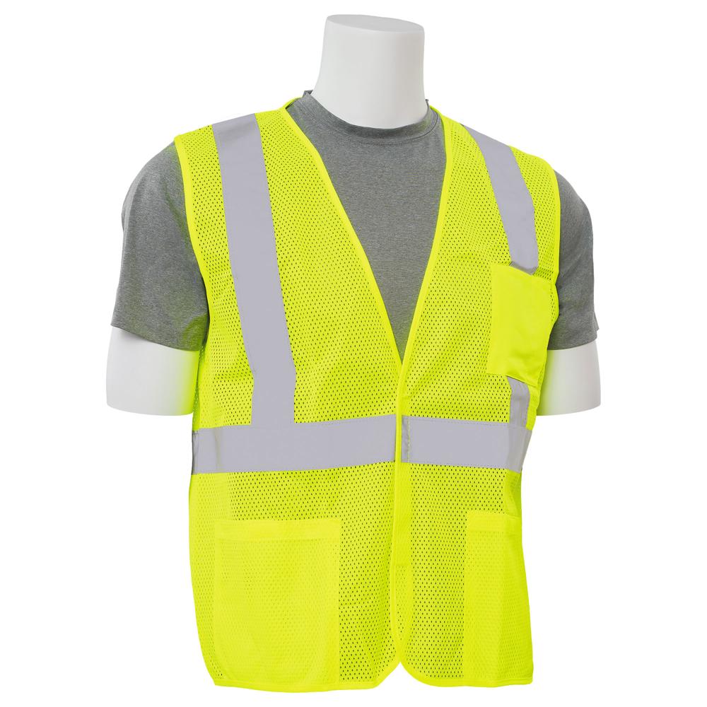 ERB Safety S362P Economy Safety Vest (Lime) | All Security Equipment