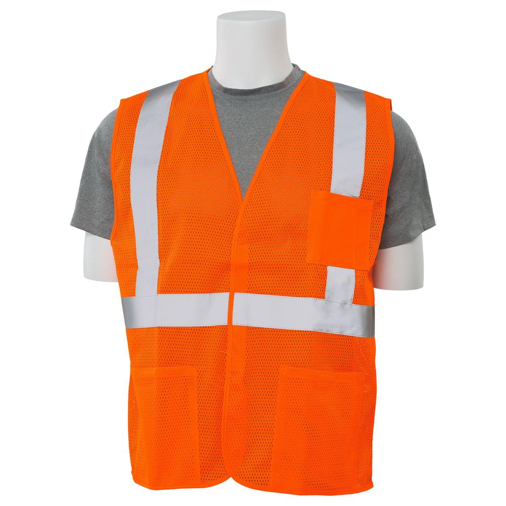 ERB Safety S362P Economy Safety Vest (Orange) | All Security Equipment