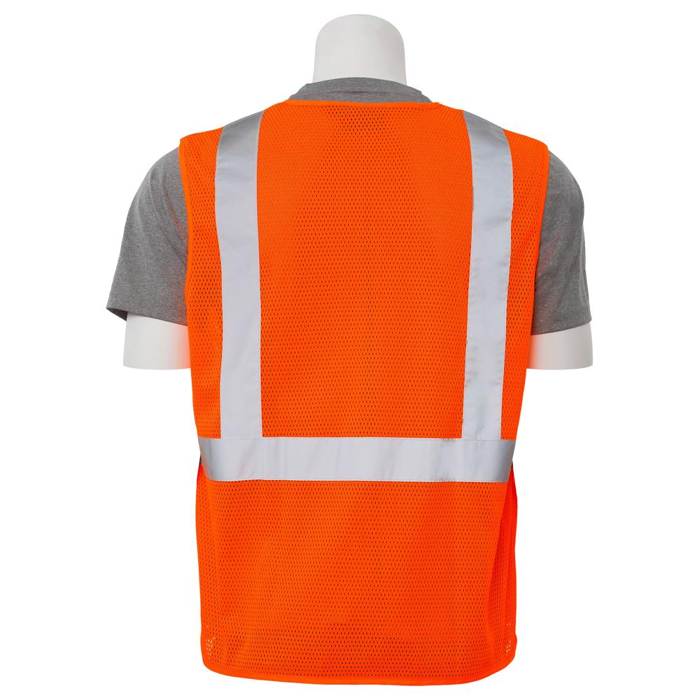 ERB Safety S362P Economy Safety Vest (Orange) | All Security Equipment