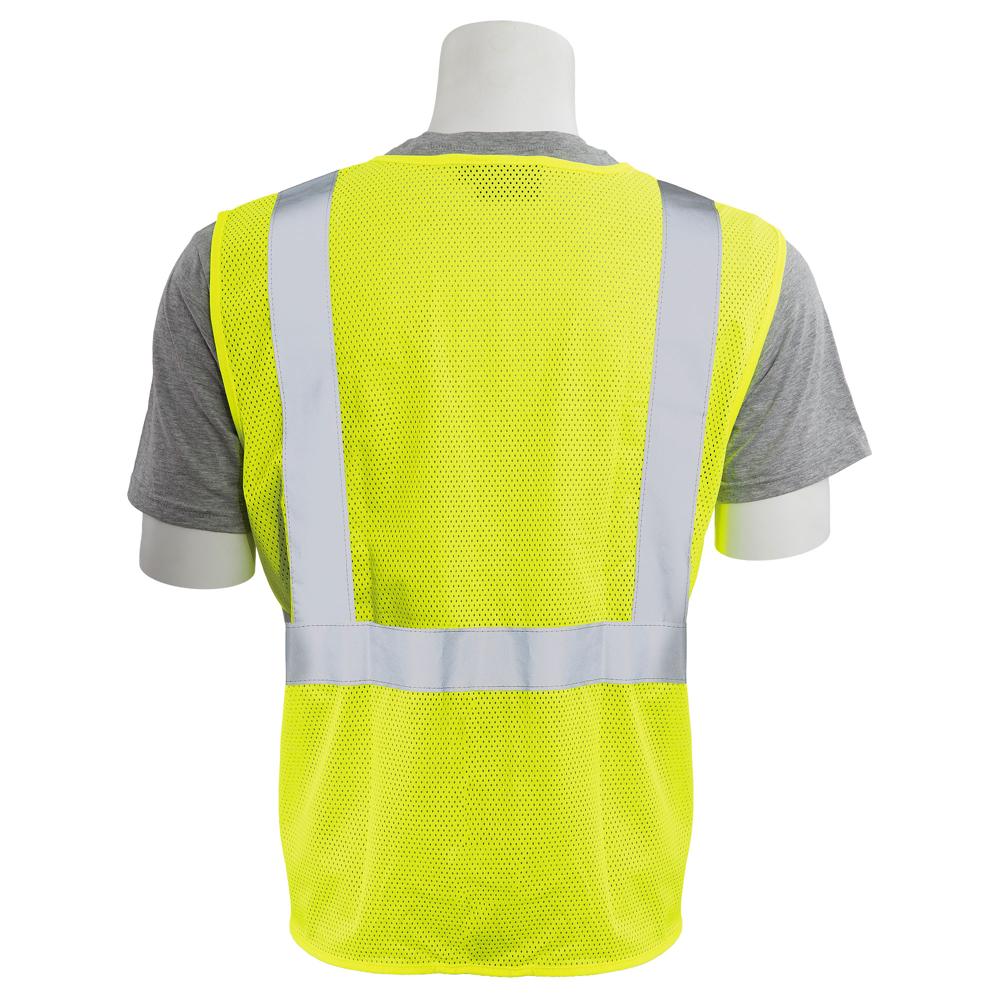 ERB Safety S363ID Vest w/ID Pocket (Lime) | All Security Equipment