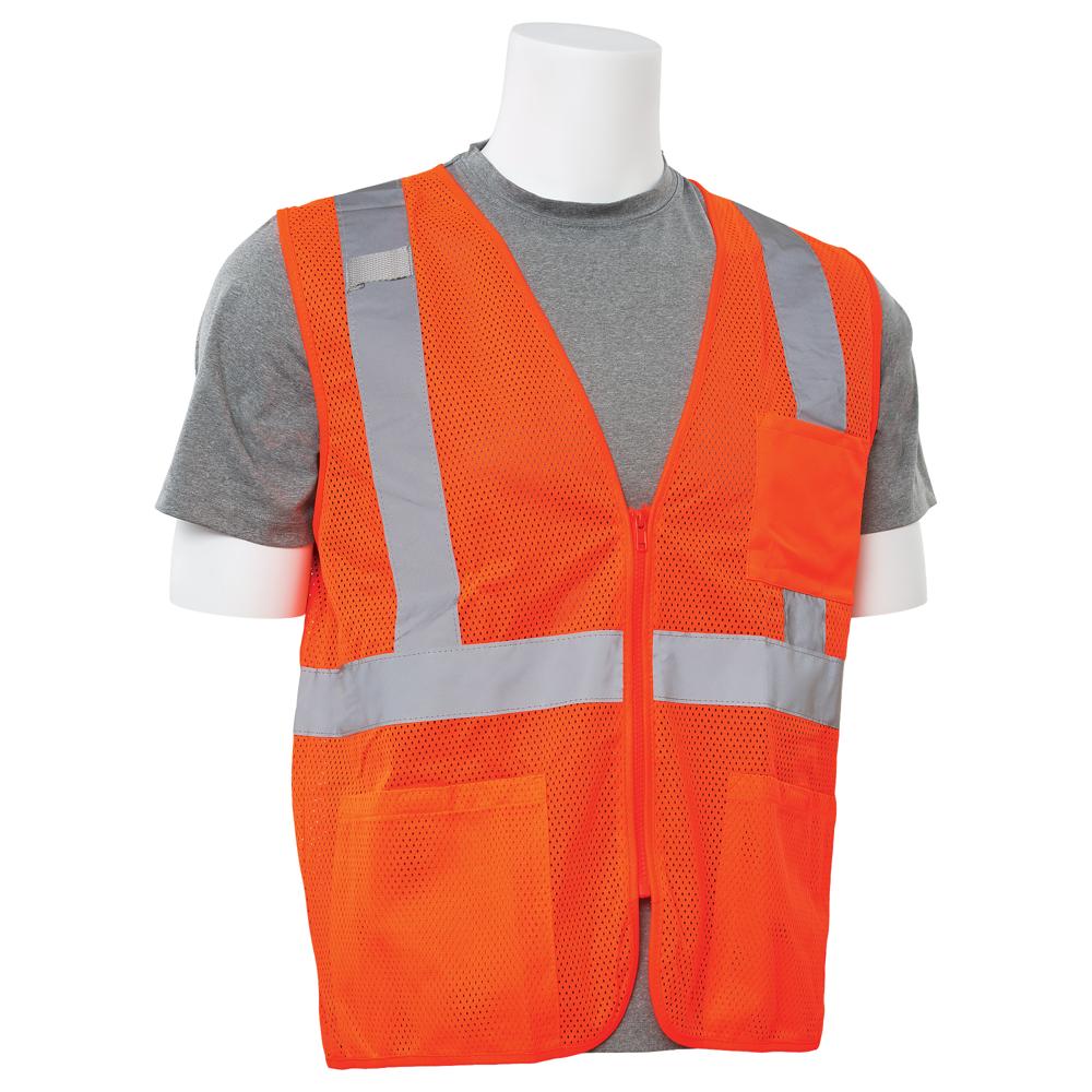 ERB Safety S363P Economy Safety Vest (Orange) | All Security Equipment