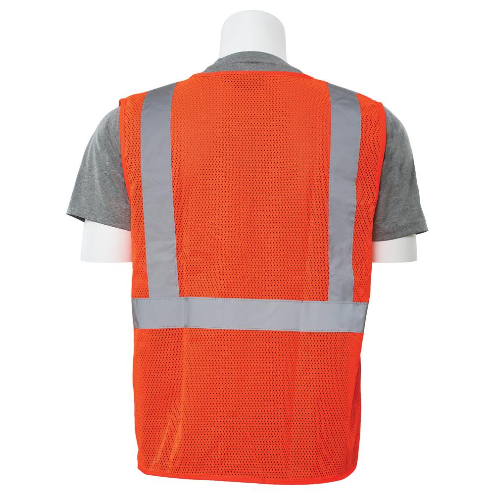 ERB Safety S363P Economy Safety Vest (Orange) | All Security Equipment