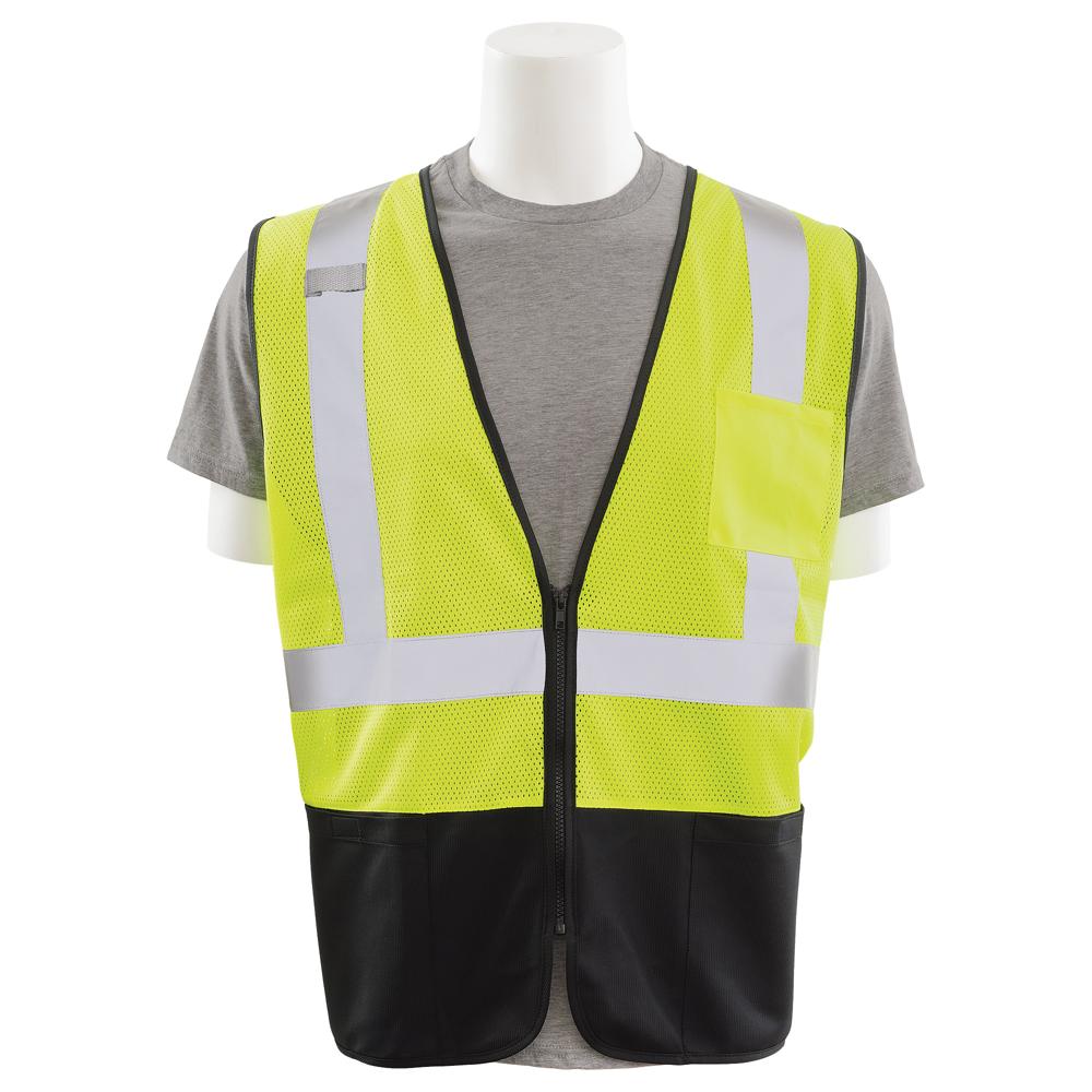 ERB Safety S363PB Vest Lime, Black Bottom | All Security Equipment