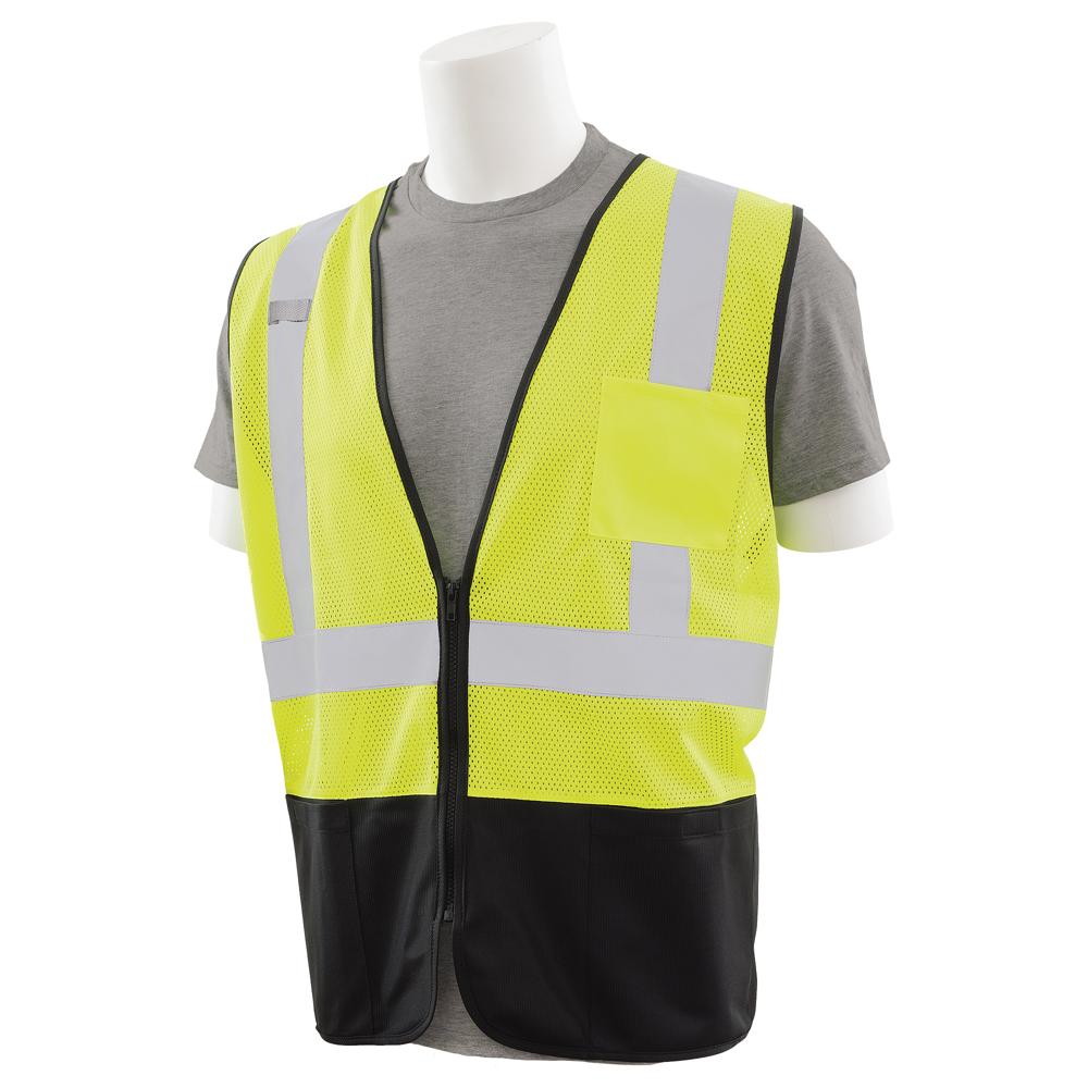 ERB Safety S363PB Vest Lime, Black Bottom | All Security Equipment