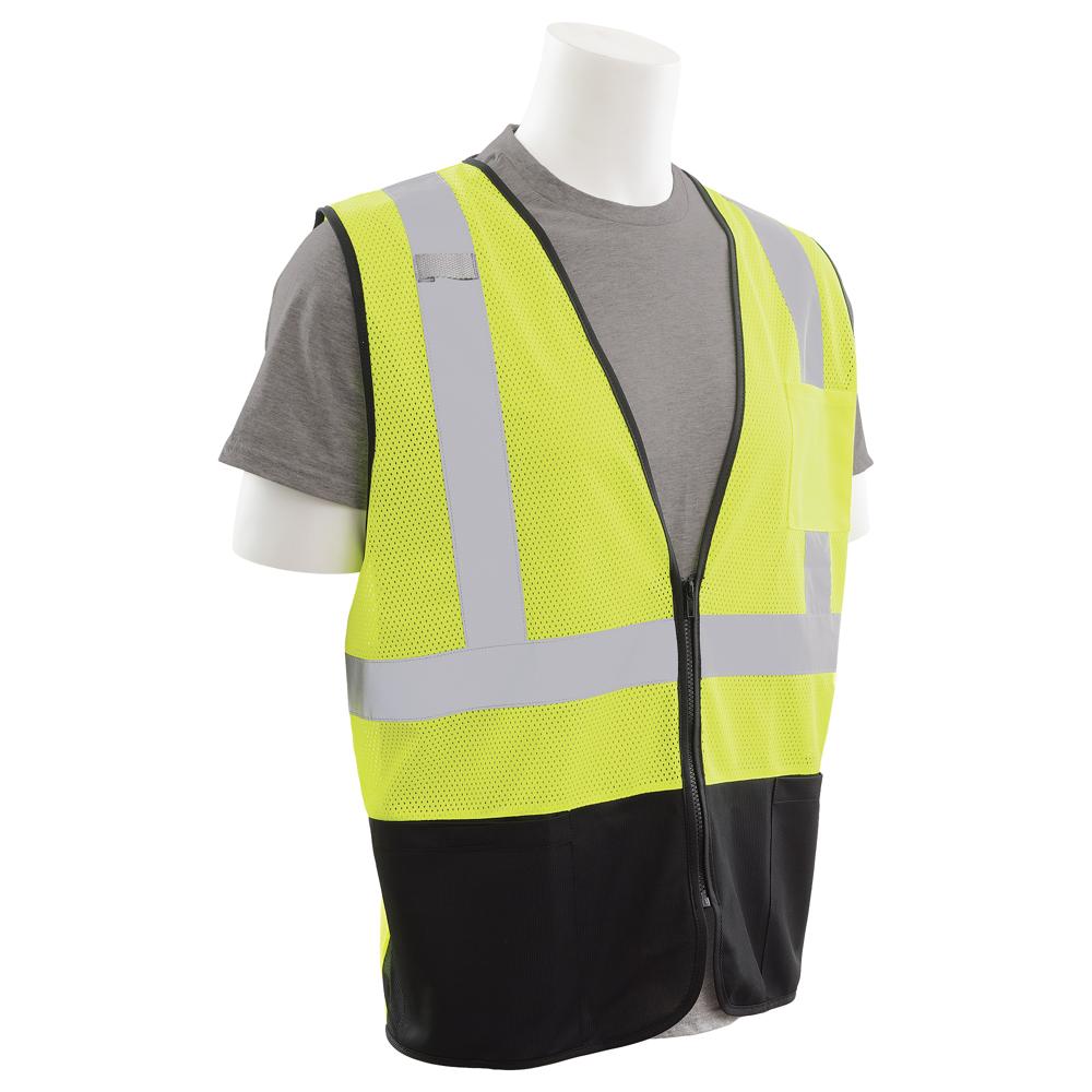 ERB Safety S363PB Vest Lime, Black Bottom | All Security Equipment