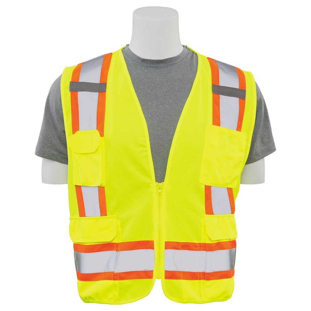 ERB Safety S380 Surveyor Safety Vest (Lime) | All Security Equipment