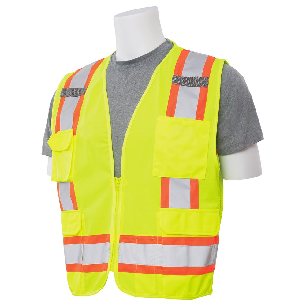 ERB Safety S380 Surveyor Safety Vest (Lime) | All Security Equipment