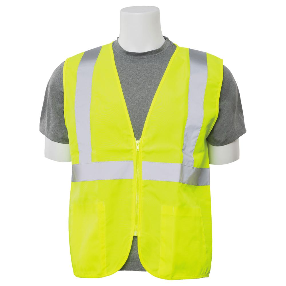 ERB Safety S388Z Zipper Safety Vest (Lime) | All Security Equipment