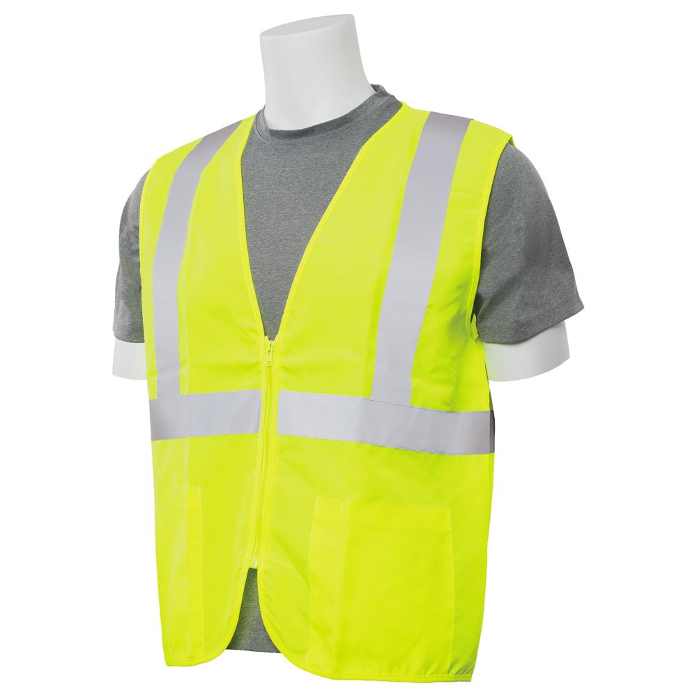 ERB Safety S388Z Zipper Safety Vest (Lime) | All Security Equipment