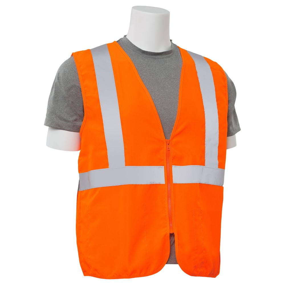 ERB Safety S388Z Zipper Safety Vest (Orange) | All Security Equipment