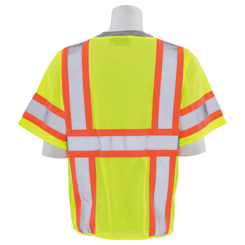 ERB Safety S683P Class 3 Mesh Vest (Lime)