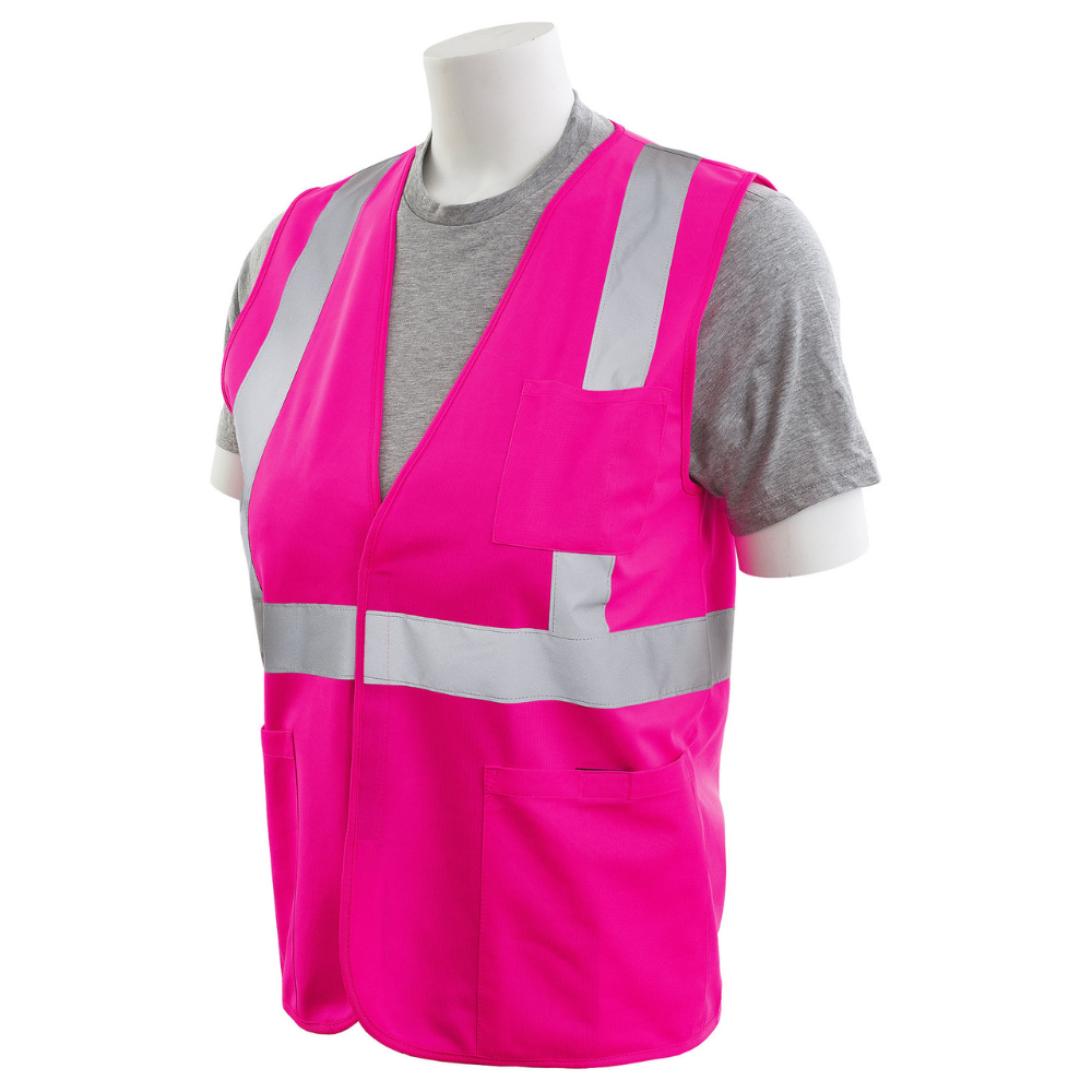 ERB Safety S762P Non-Ansi Unisex Vest (Pink) | All Security Equipment