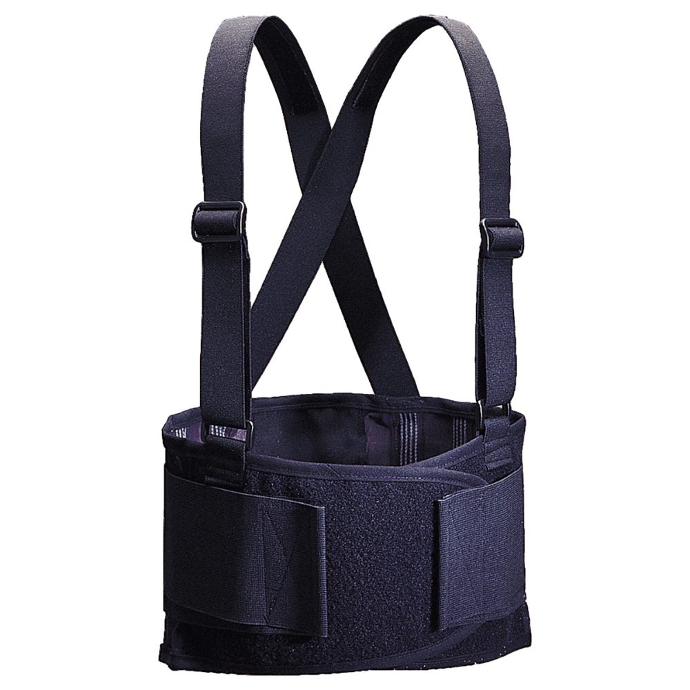 ERB Safety Samson Back Support with Suspender (Black)